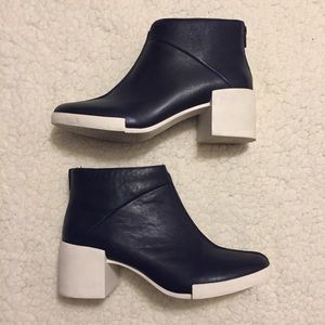 Camper Blue & White Boots